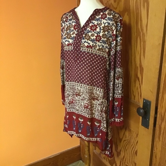 Chelsea & Violet floral striped ethnic tunic - Picture 6 of 11